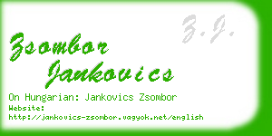 zsombor jankovics business card